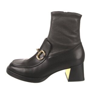 Gucci Leather Horsebit Boots